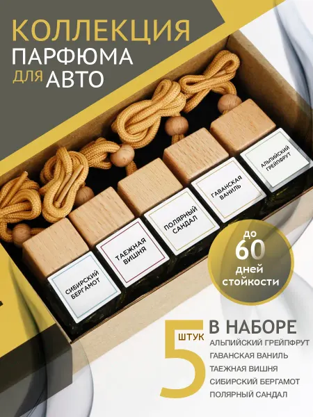 CLIM ART Набор ароматизаторов в машину, автопарфюм пахучка автодухи