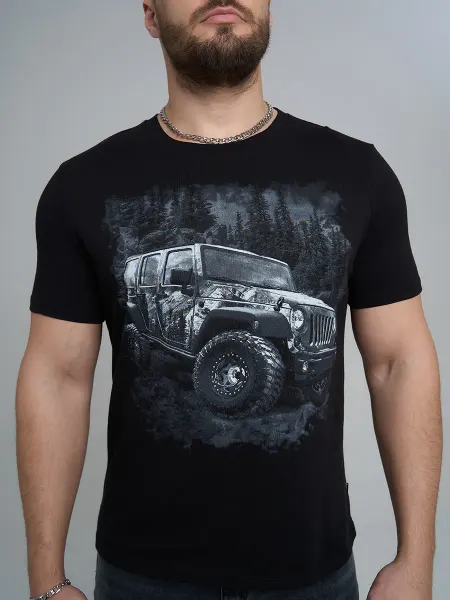 Stark Cotton Футболка хлопок с принтом Автомобиль