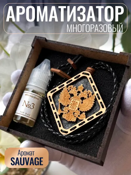 TOP DAY Ароматизатор для автомобиля Герб Россия