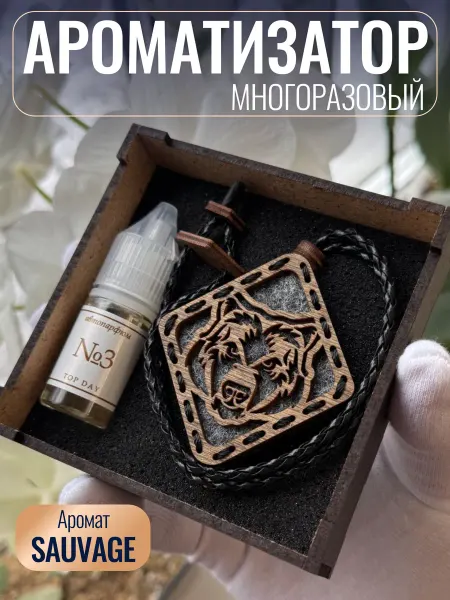 TOP DAY Ароматизатор для автомобиля Медведь Лапа