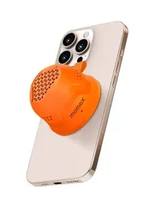 Портативная колонка Momax 1-Vibe Go Rugged Magnetic Portable True Wireless Speaker - оранжевая