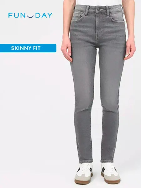 FUNDAY Джинсы Skinny Fit серые