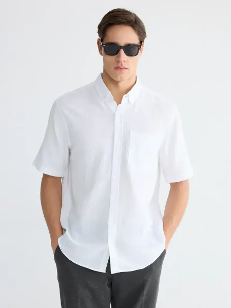 LC Waikiki Базовая мужская рубашка Regular Fit из поплина