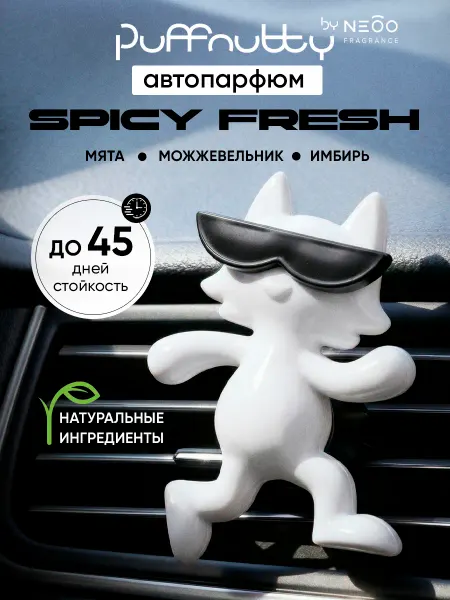 PUFFNUTTY Ароматизатор для автомобиля Spicy fresh Свежесть специй