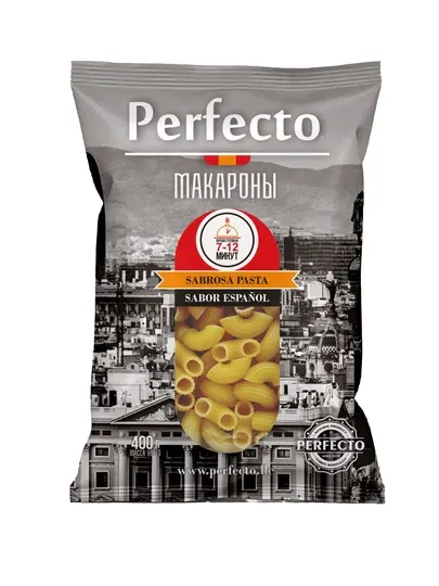 Макароны Perfecto Premium, ассортимент Пенне, Фузилли, Макарони, 100% Дурум, 1+1=3
