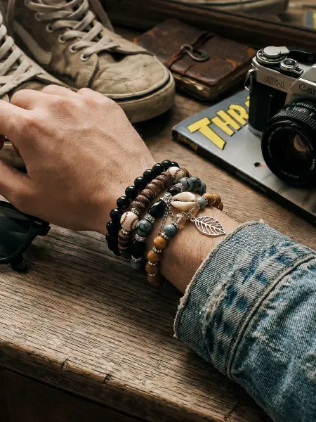 Jewelry бижутерия для женщин Браслет на руку из камней и бусин набор