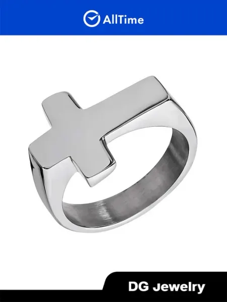 DG Jewelry Кольцо "Крест" бижутерия