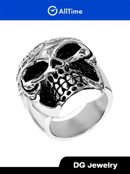 DG Jewelry Перстень ''Череп'' бижутерия с кристаллами, эмалью