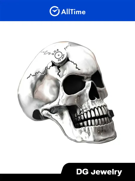 DG Jewelry Перстень ''Череп'' бижутерия с эмалью