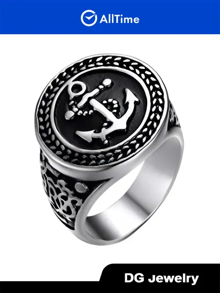DG Jewelry Печатка ''Якорь'' бижутерия