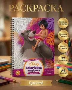 Раскраска по номерам Дисней Маугли