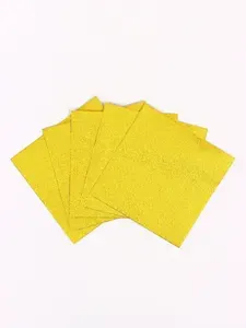 Фольга пищевая для конфет, лимонная, 10 х 10 см, 100 шт