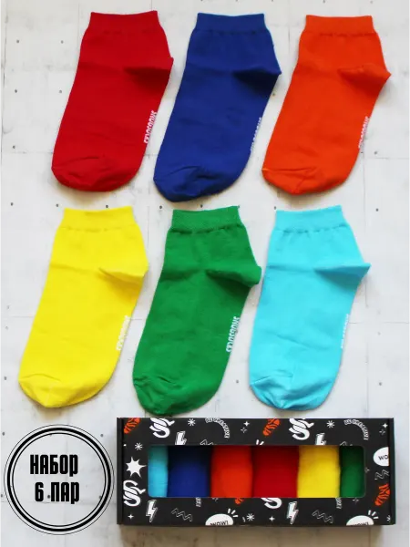 Snugsocks Носки короткие цветные на тренировку