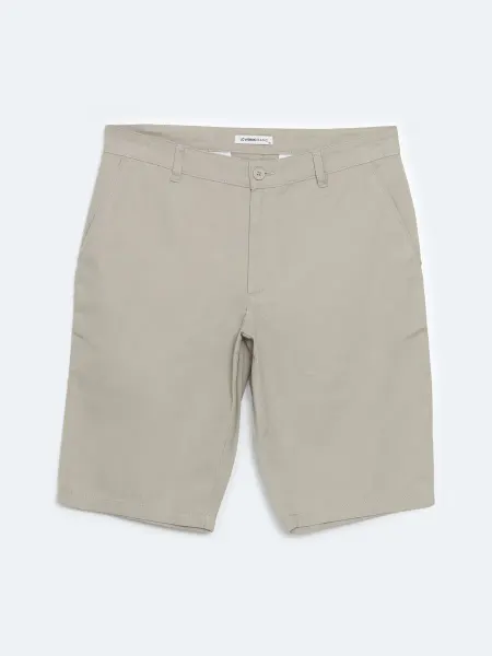 LC Waikiki Шорты Мужские Прямого Кроя из Габардина