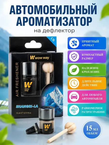 АНЮТИК Автомобильный ароматизатор на дефлектор свежий