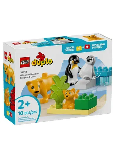Конструктор LEGO DUPLO Семейства диких животных: пингвины, 10 деталей, 2+, 10442