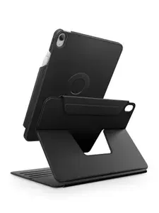 Чехол - книжка Uniq на iPad 11 2025 , 10.9 2022 ROVUS, с поворотом 360 градусов, съемной обложкой, слотом для хранения и зарядки Apple Pencil, черный