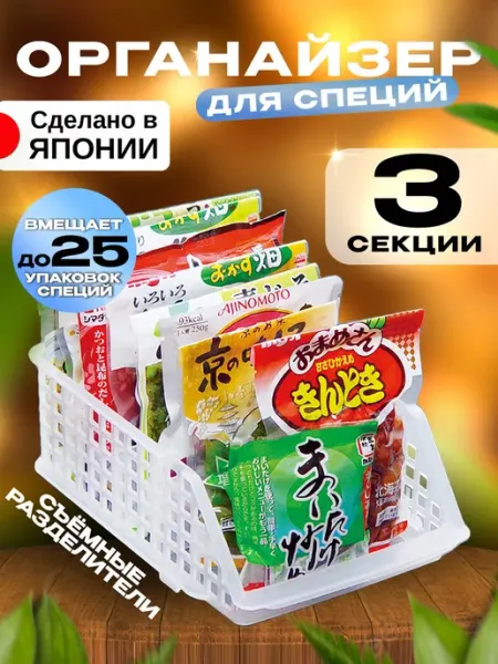 Sanada Органайзер для специй и кухни корзина 22,6х15,7х8 см