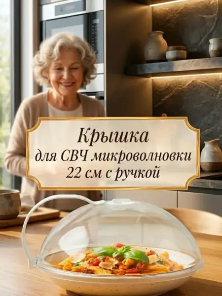 Tomi store Крышка для СВЧ микроволновки 22 см из пищевого полипропилена