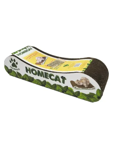 Homecat Когтеточка для котят из гофрокартона, 41 см х 12 см х 10 см