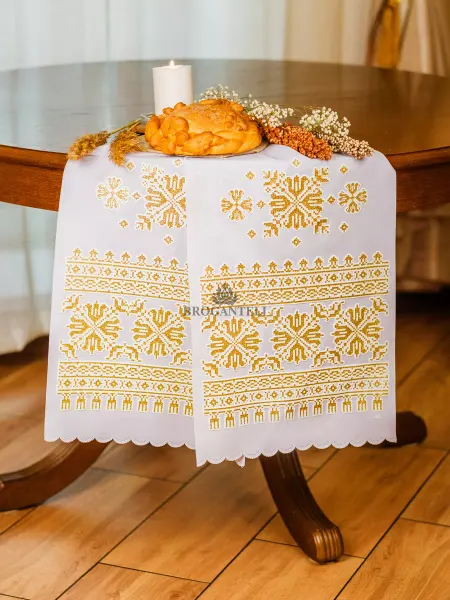 Broganteli Рушник салфетка 3D под каравай божник 36x150