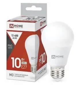 Светодиодная лампа IN HOME LED-MO-PRO 10Вт 12-48В Е27 4000К 900Лм - 14 шт