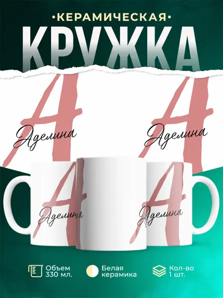 MADE_WITH_LOVE Именная кружка Аделина