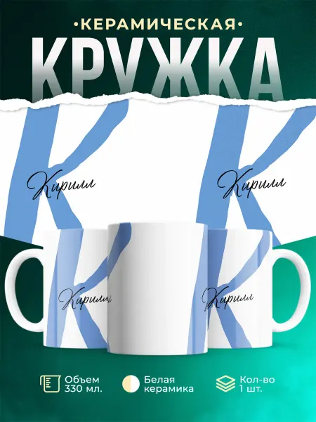 MADE_WITH_LOVE Именная кружка Кирилл