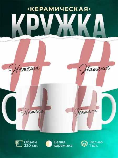 MADE_WITH_LOVE Именная кружка Наташа