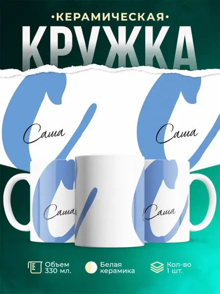 MADE_WITH_LOVE Именная кружка Саша