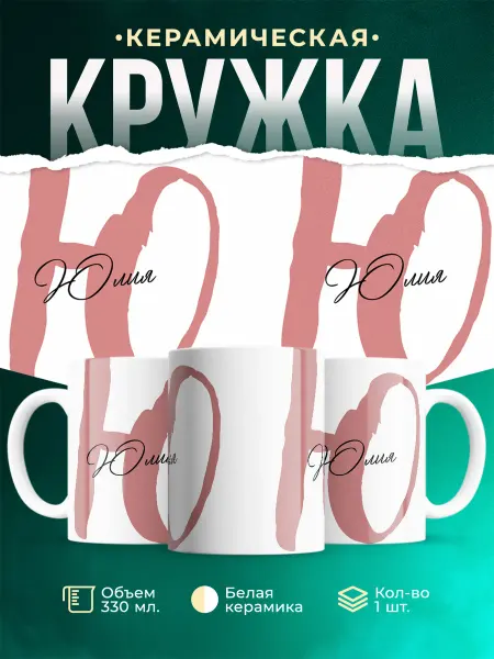 MADE_WITH_LOVE Именная кружка Юлия