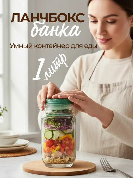 B&T Store Контейнер для еды герметичный салатник