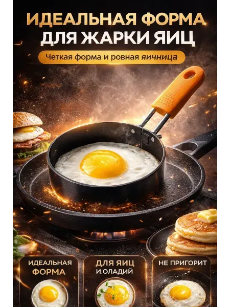 FUCAindira Форма для жарки яиц, яичницы, сырников