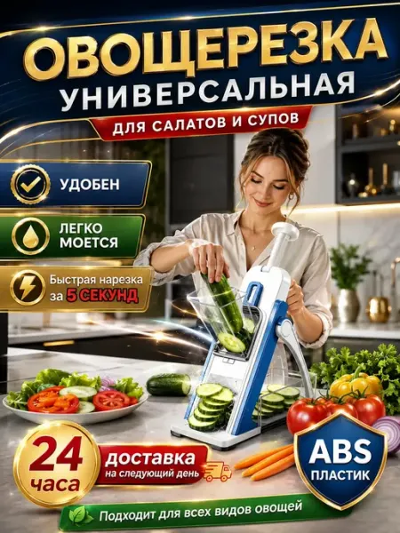 IDVROO Овощерезка ручная многофункциональная