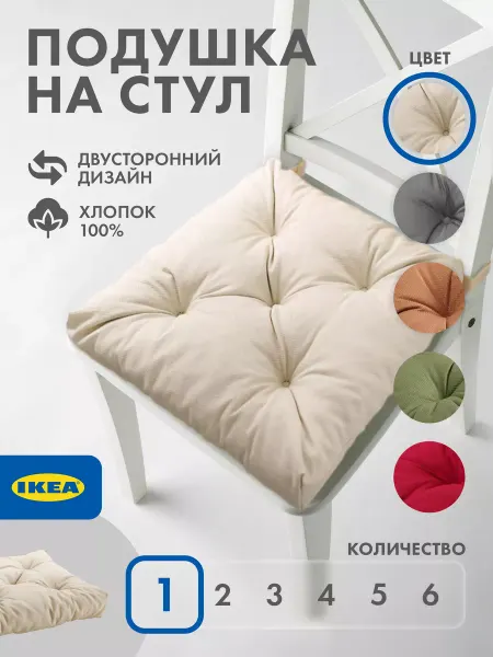 IKEA ИКЕА подушка на стул - квадратная