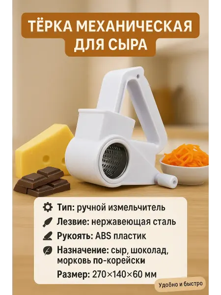 KOKOLIN механическая терка для корейской моркови, сыра, шоколада