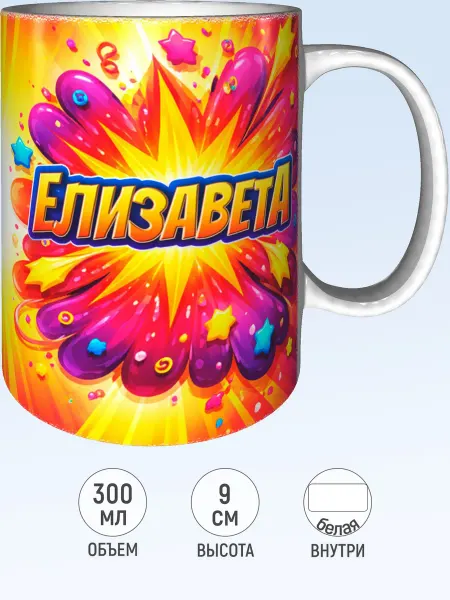MadePrint Кружка именная Елизавета - стандартная