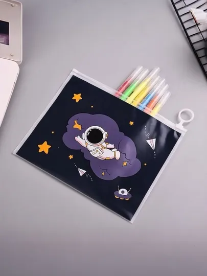 Пенал детский, для письменных принадлежностей и документов, 21 * 17 см, 10 * 19 см