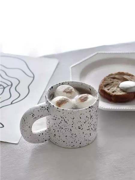 OLOLOshop Кружка для чая и кофе керамическая Крапинка 300 мл