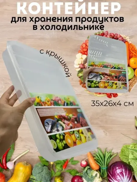 SABYRCOOL Контейнер для хранения и заморозки еды с крышкой