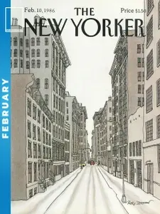 Постермания Постер "THe New Yorker Зима Февраль 10 1986", 70х50 см
