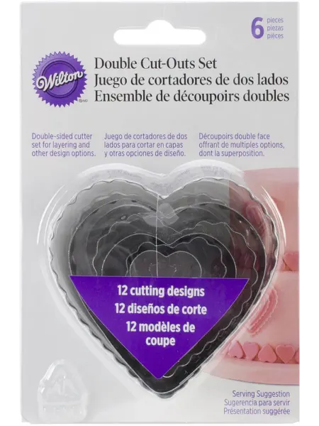 WILTON Набор форм для кондитерских изделий `Сердечки` (6 шт.)