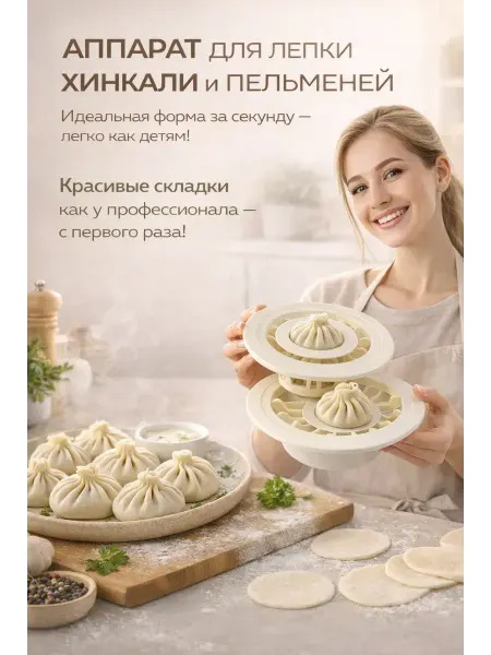 ГолдСтор Аппарат для лепки хинкали,мант ручная