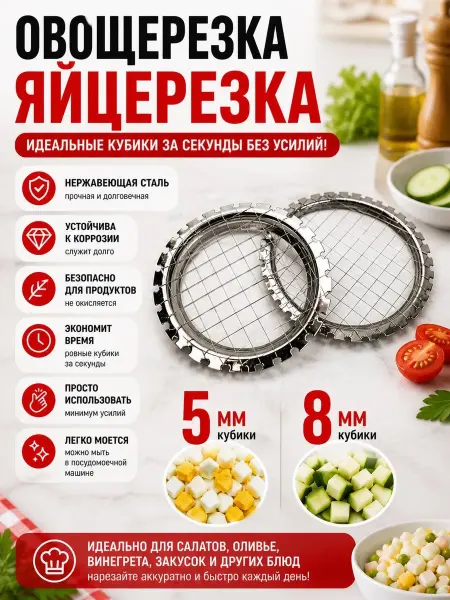 ШСД Овощерезка кубиками ручная винегретница для овощей