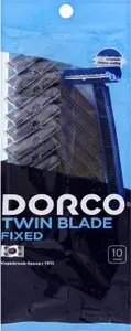 Dorco Бритвы одноразовые TD708 (10 станков), 2 лезвия, фикс.головка