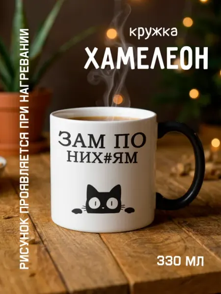 Кружка Хамелеон подарочная " зам по них#ям"