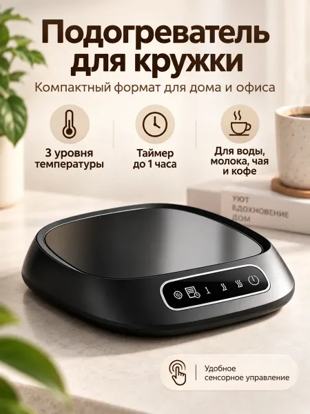 Термоподставка для кружки с подогревом, терморегуляция