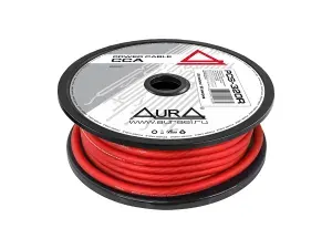 Силовой кабель 4GA(20 мм2), 10 метров, AURA PCS-320R, для усилителя моноблока.