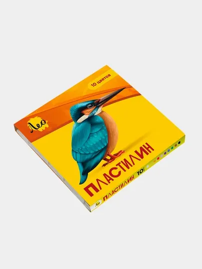 Пластилин для детей Лео Ярко, классический, 10 цветов, 200 г
