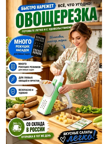 Овощерезка ручная многофункциональная